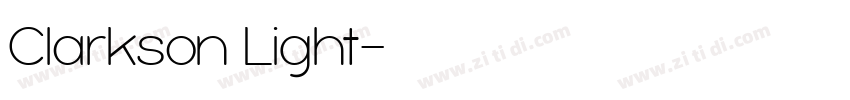 Clarkson Light字体转换 Clarkson Light字体转换